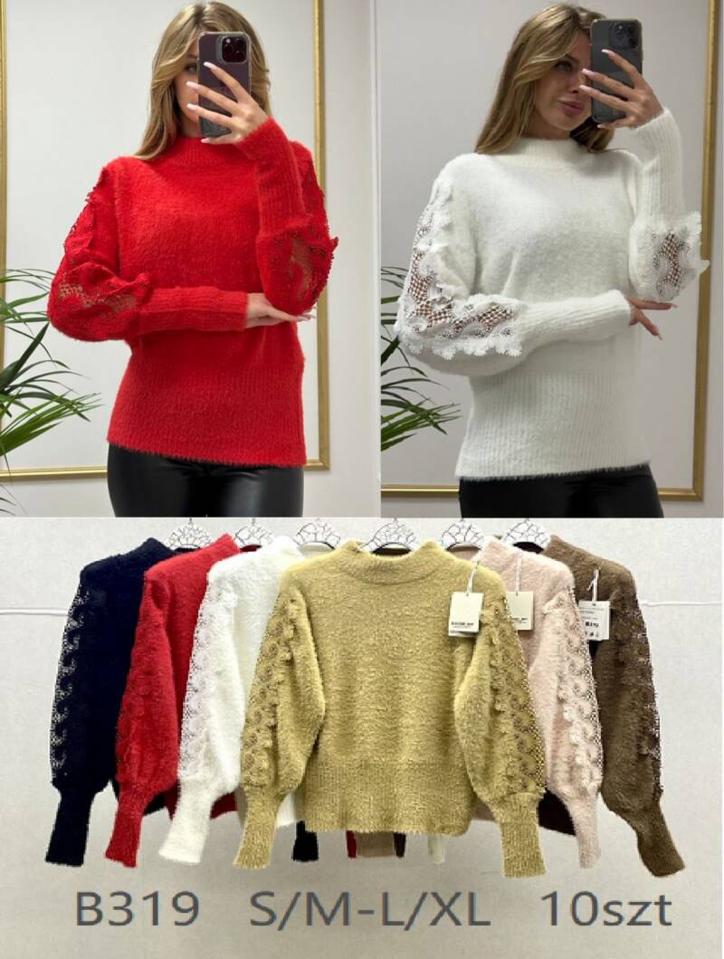 Swetry damskie Roz S/M-L/XL, Mix Kolor .Paczka 10 szt